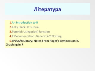 Plot function in R | PPT