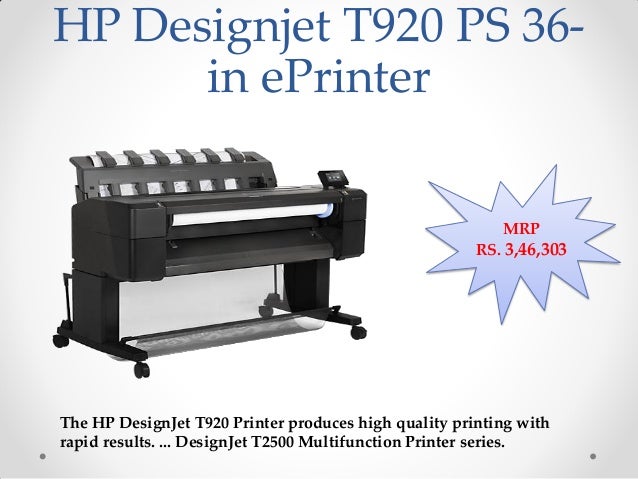 hp t920 plotter