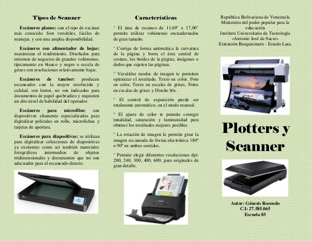 Plotters y scanner