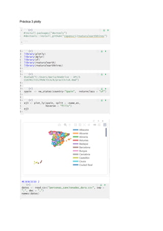 Libreria Plotly Python PlotyApuntes.pdf uso de librerias ploty en rstudio / python | PDF