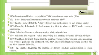 Introduction, history of phytovirology and viroids | PPTX