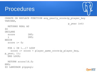 Debugging Your PL/pgSQL Code | PDF