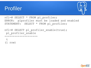 Debugging Your PL/pgSQL Code | PDF