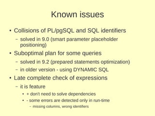 Plpgsql internals | PPT