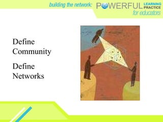 Define Community Define Networks 