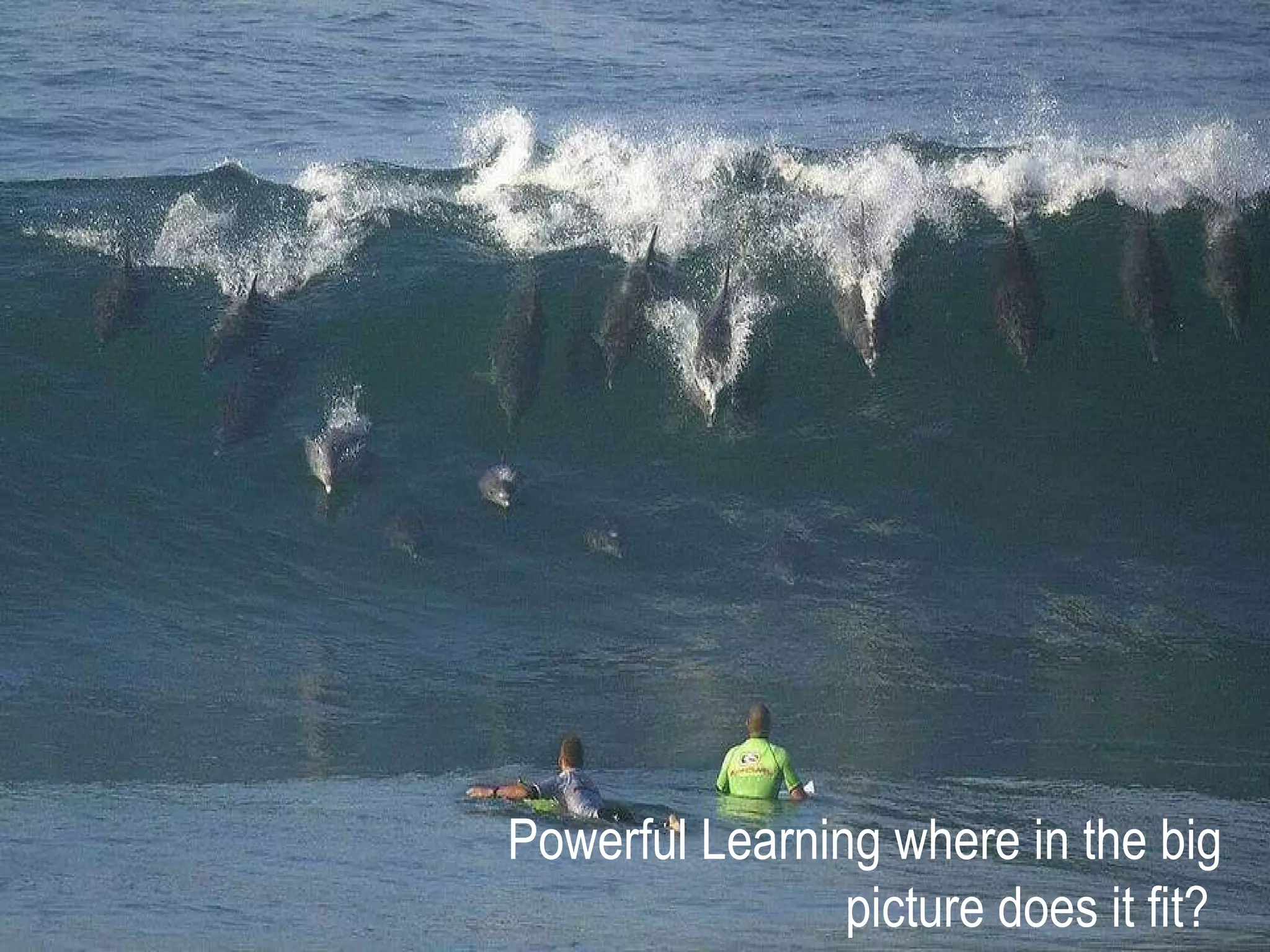 Powerful Learning where in the big picture does it fit?  