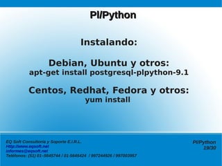 Programación en Pl/Python | PDF