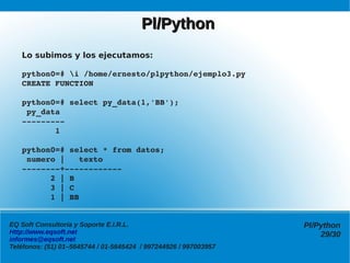 Programación en Pl/Python | PDF