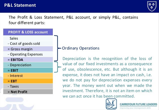 p amp l satement what is p l statement