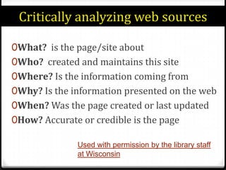 Annotated BibliographyAllows you to see what is out thereHelps you narrow your topic and discard any irrelevant materialsAids in developing the thesis Makes you a better scholar