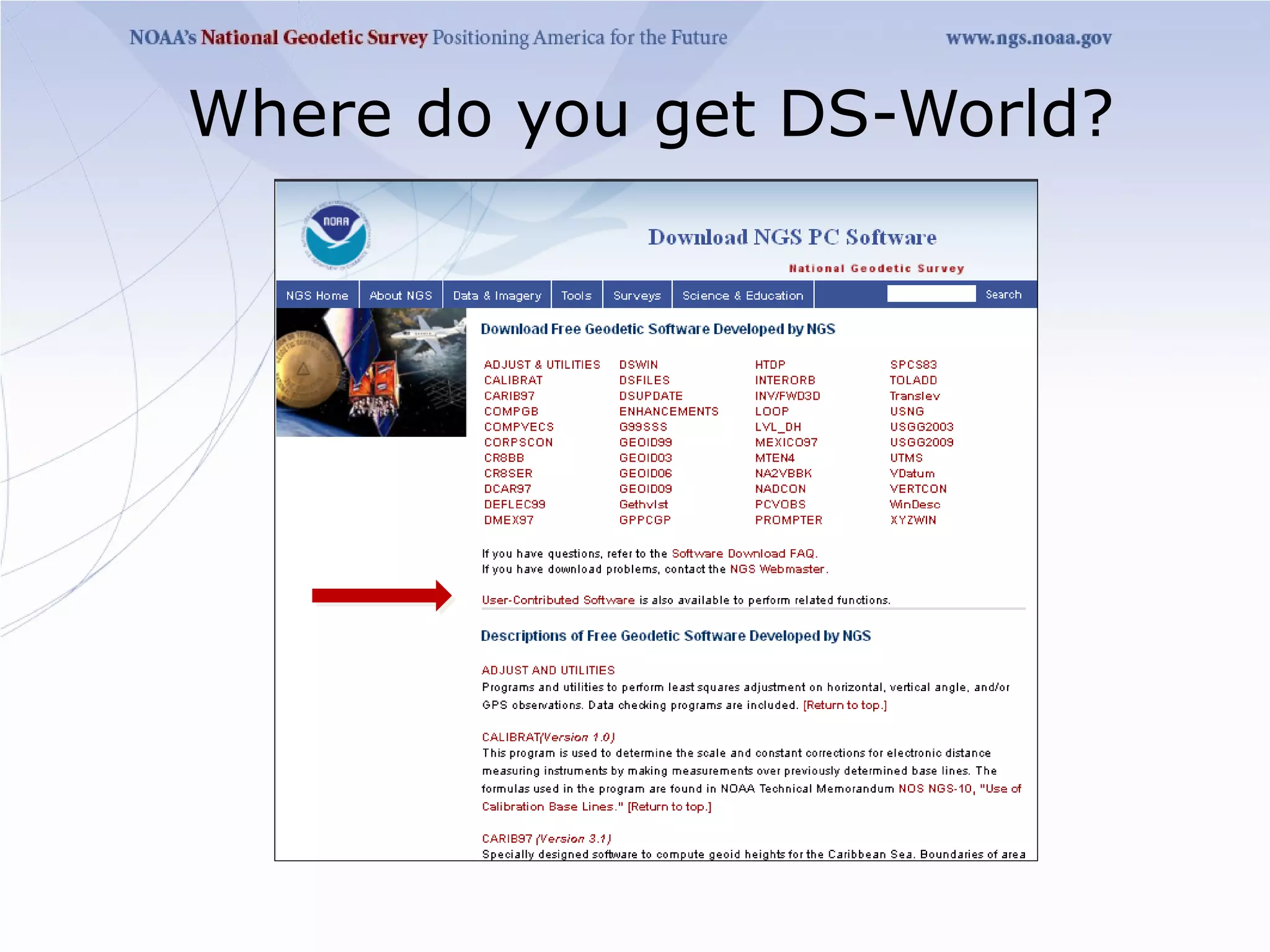 Where do you get DS-World?
 