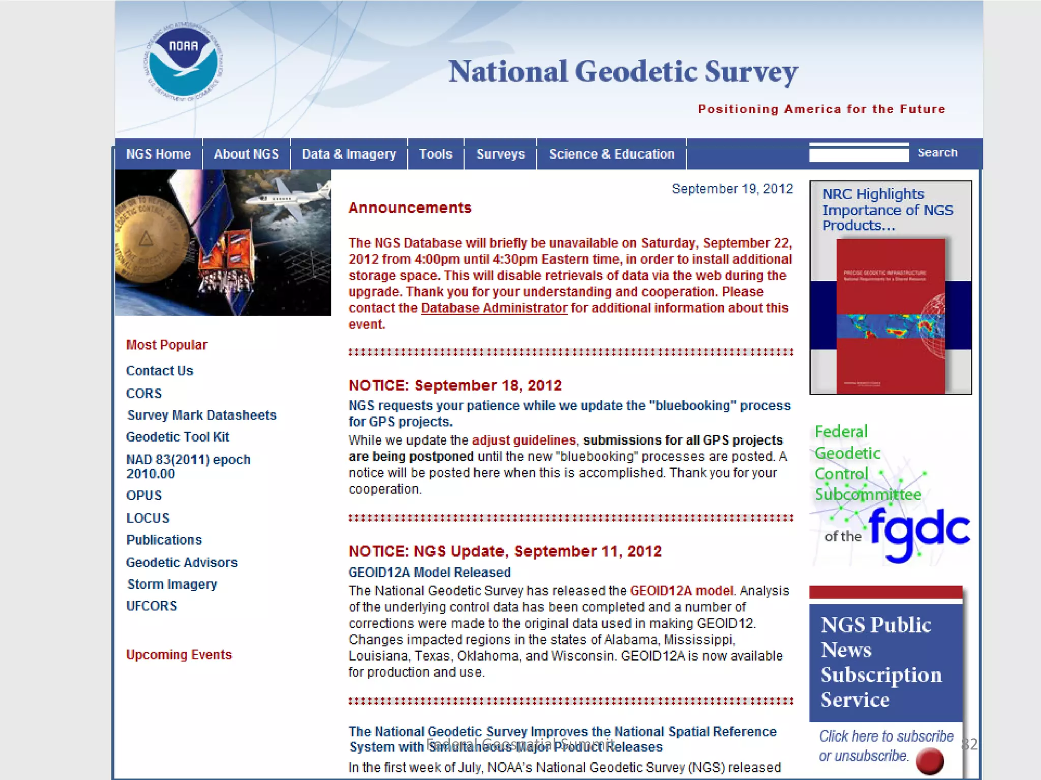 Federal Geospatial Summit   82
 