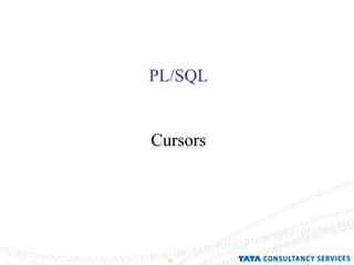 PL/SQL Cursors 