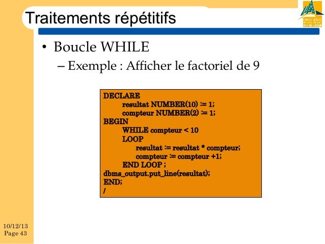 while loop in oracle 10g while loop in oracle 10g