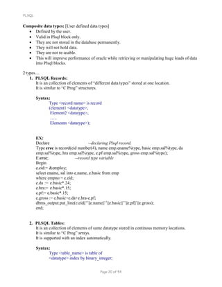 PLSQL | PDF