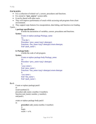 PLSQL | PDF