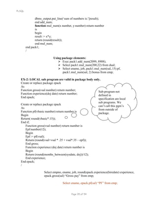 PLSQL | PDF