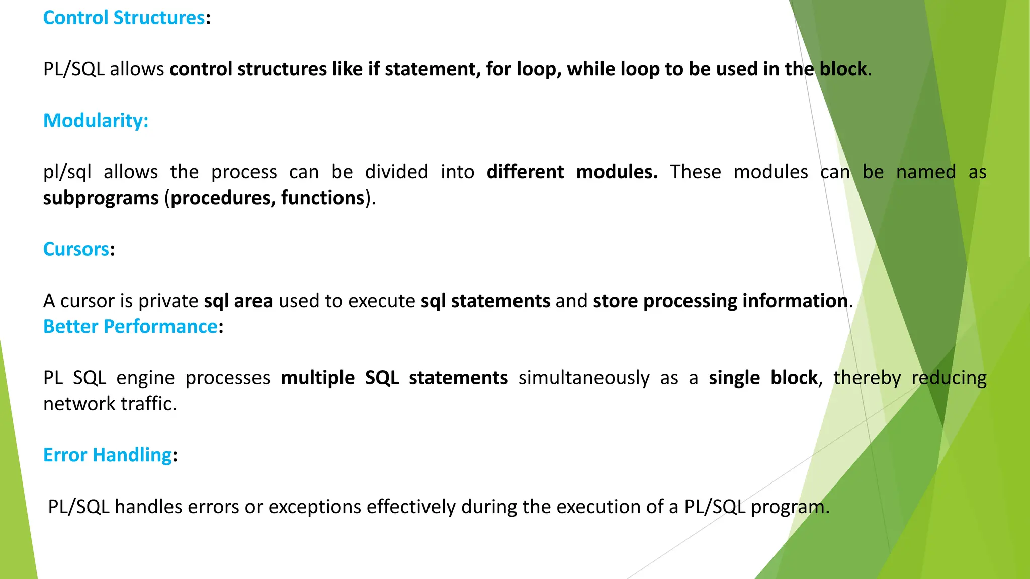 PL SQL.pptx in computer language in database | PPT