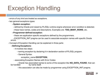 Pl sql chapter 2 | PPTX