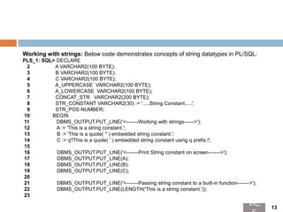 Pl sql chapter 3 part_1 | PPTX
