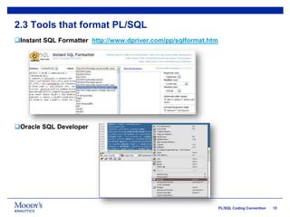 Plsql coding conventions | PPTX
