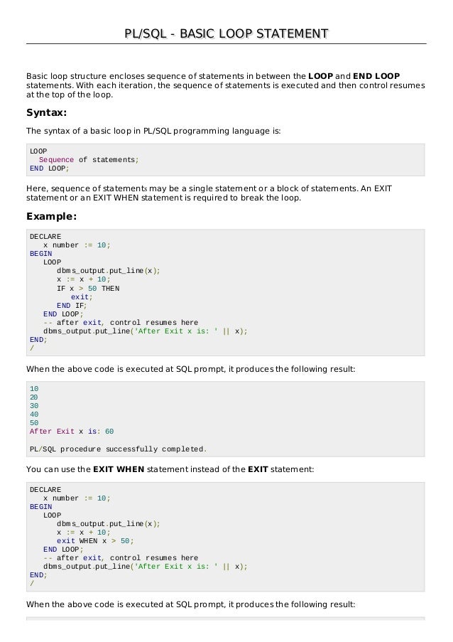 PL/SQL Complete Tutorial. All Topics Covered
