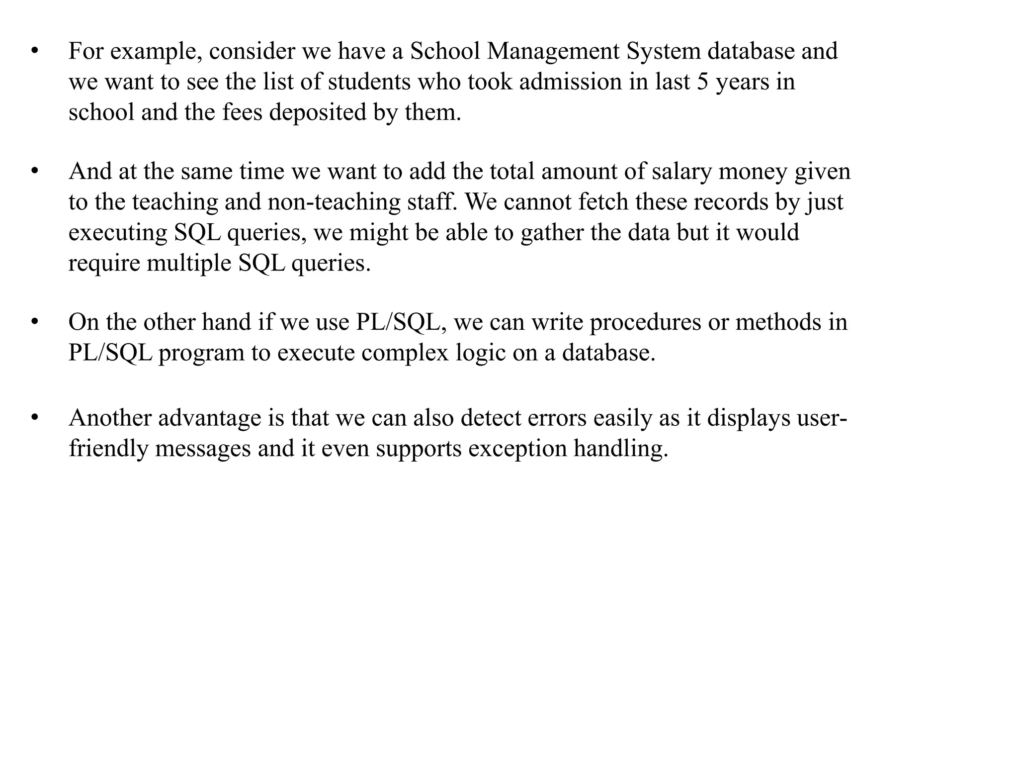 Pl sql content | PPT