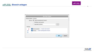 utPLSQL: Branch anlegen
36
 