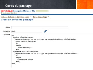 Corps du package
 