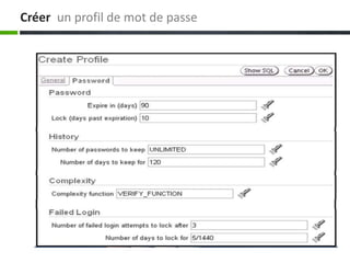 Créer un profil de mot de passe
 