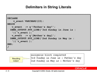 PLSQL Fundamentals-Declaring PL/SQL Variables | PPT