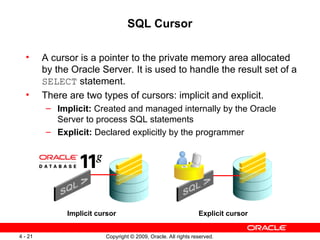 PLSQL Interacting with Oracle Database Server SQL Statements in PL/SQL ...
