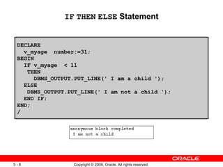 PLSQL Fundamentals Writing Control Structures | PPT