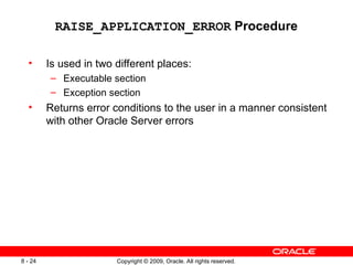 PLSQL Fundamentals PL/SQL Exceptions in Oracle | PPT
