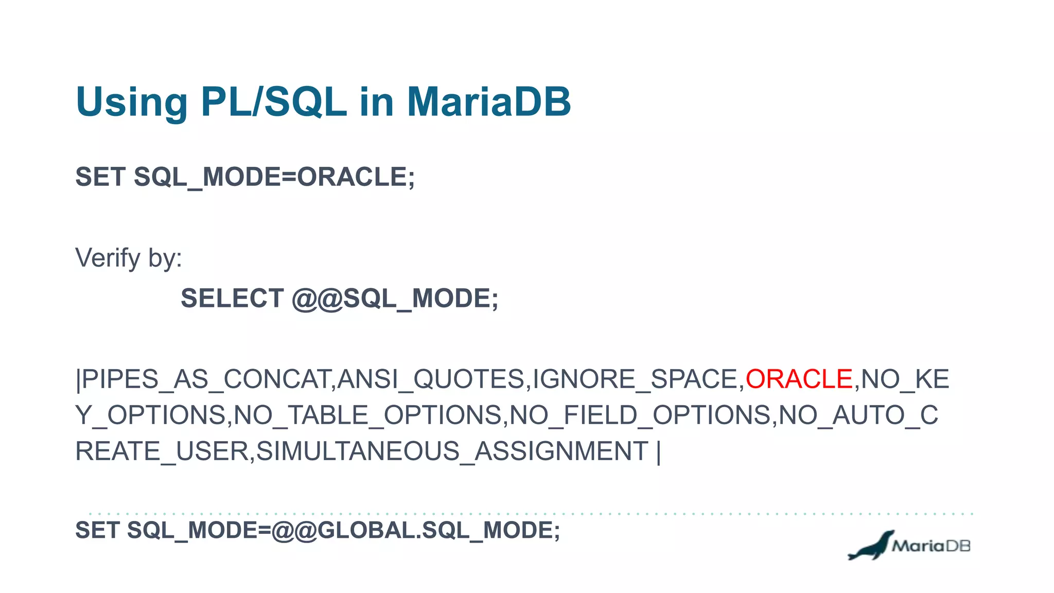 Writing powerful stored procedures in PL/SQL | PPT