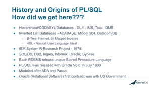 Writing powerful stored procedures in PL/SQL | PPTX