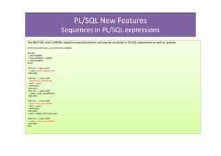 Oracle 11g PL/SQL notes | PPT