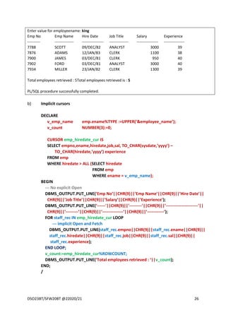 plsql notes.pdf for students Oracle databases | PDF