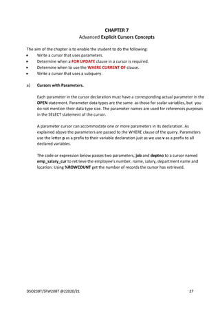 plsql notes.pdf for students Oracle databases | PDF