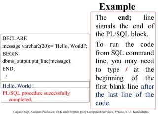 Plsql overview | PPT