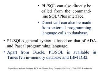 Plsql overview | PPT