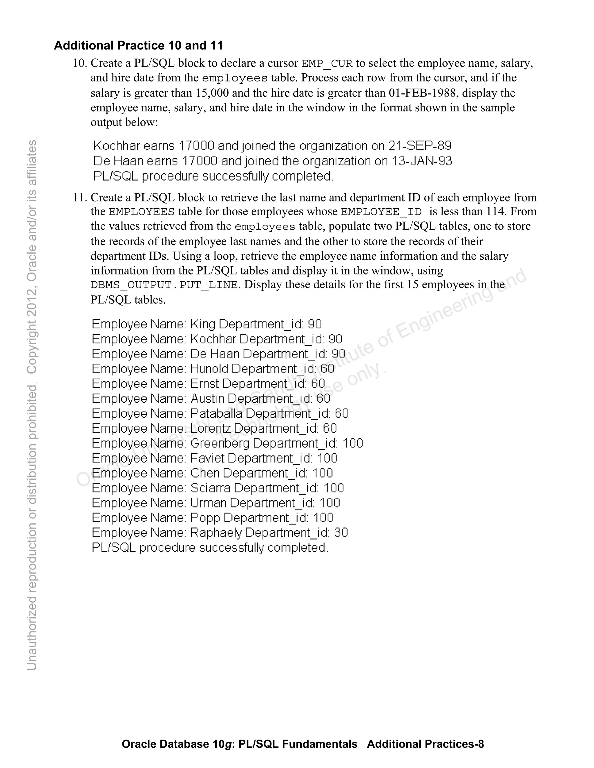 Pl sql student guide v 4