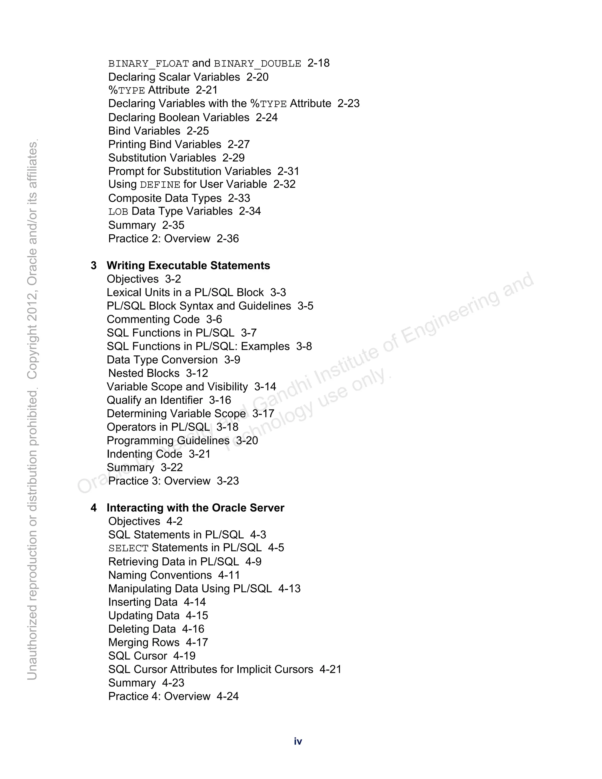 Pl sql student guide v 4