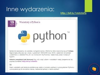 Inne wydarzenia:

http://bit.ly/1mhXAF6

 