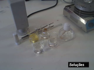 Em seguida apresentaremos a tabela dos resultados que obtivemos no estudo das amostras dos materiais.