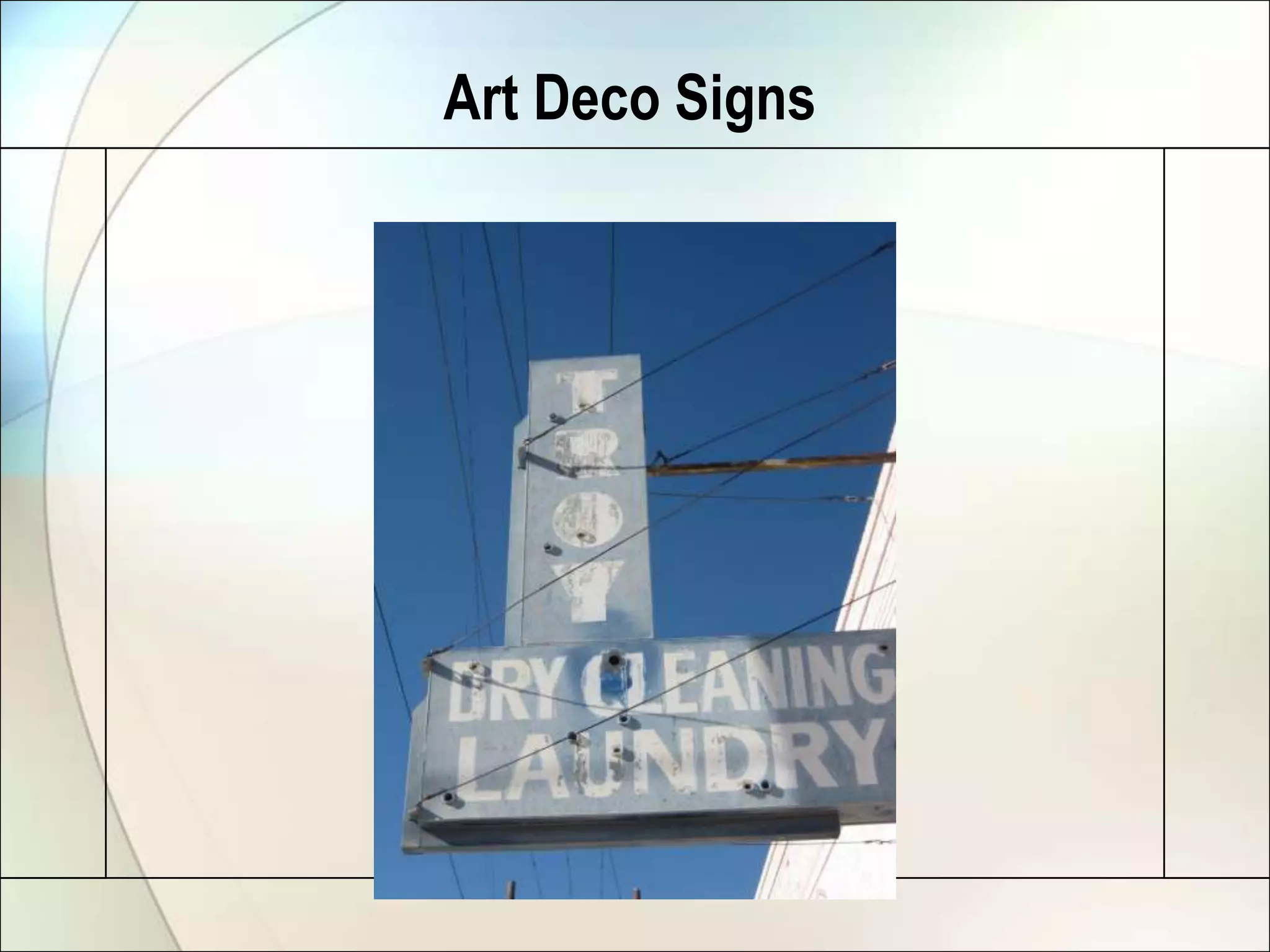 Art Deco Signs