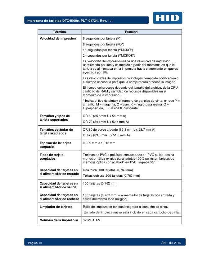 Fargo Mexico Plt 01734-1.1 dtc4500e-user_guide_es