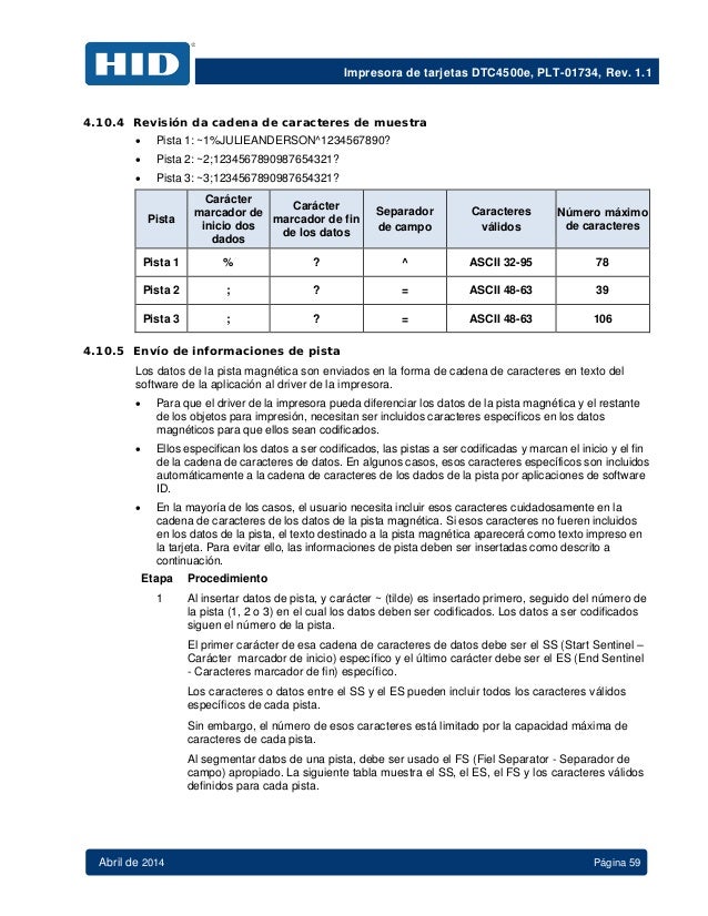 Fargo Mexico Plt 01734-1.1 dtc4500e-user_guide_es