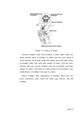 Katup Radiator Motor Laporan Operasi Sistem Energi Pembangkit Listrik Tenaga Diesel | DOCX