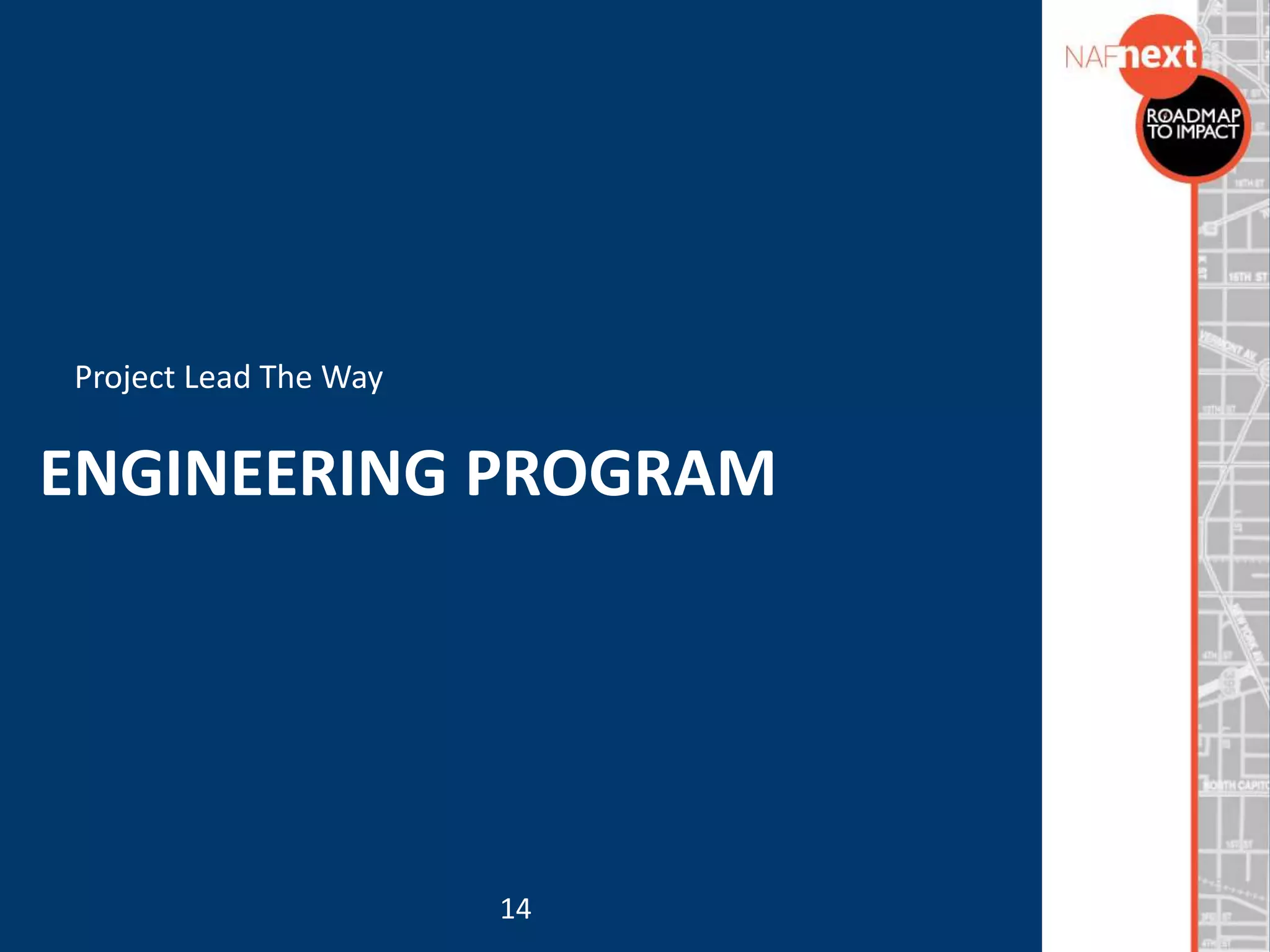 ENGINEERING PROGRAM
Project Lead The Way
14
 